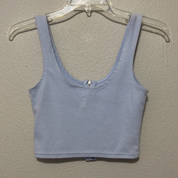 PACSUN PERIWINKLE ZIPPERED TANK TOP - Picture 6 of 6